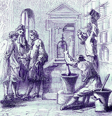 Apothecaries Making Medicines